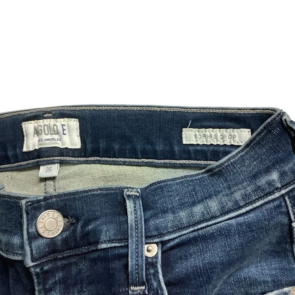 Agolde Sophie Crop Jeans Size 26 Dark Wash